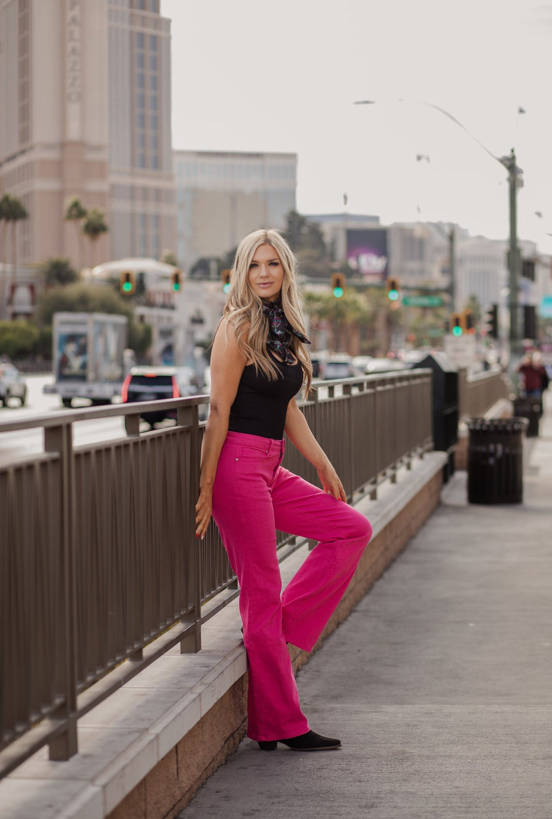 Walking West Denim PINK Long | gussieduponline