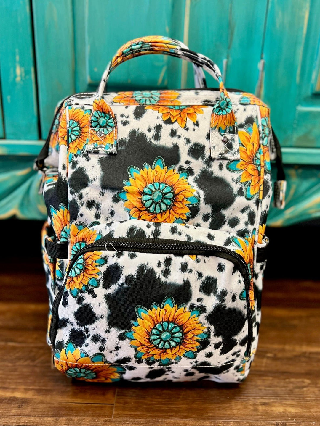 Herd in Sunflowers Diaper Bag | gussieduponline