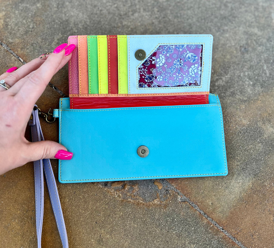 Aria Leather Wallet Wristlet- 3 Colors | gussieduponline