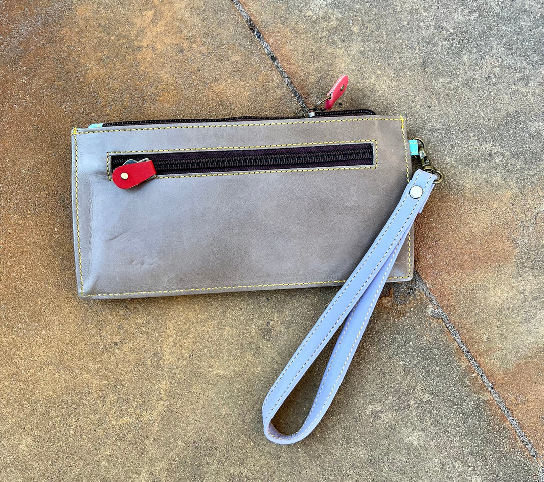 Aria Leather Wallet Wristlet- 3 Colors | gussieduponline