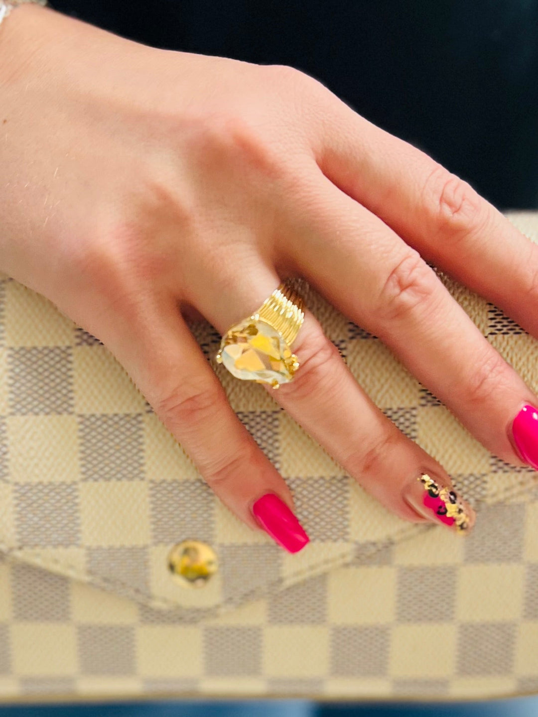 Evian Gold Ring | gussieduponline