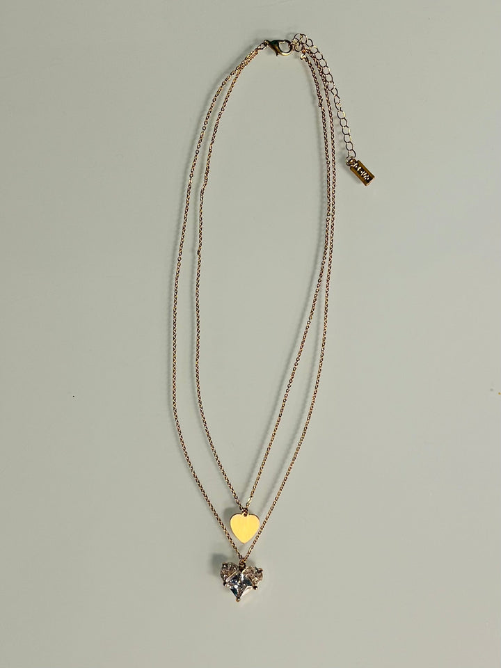 Crystal Heart Necklace | gussieduponline