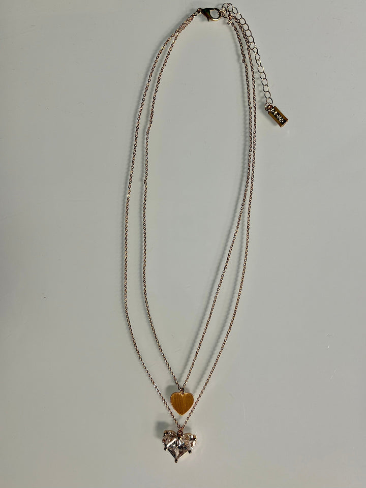 Crystal Heart Necklace | gussieduponline
