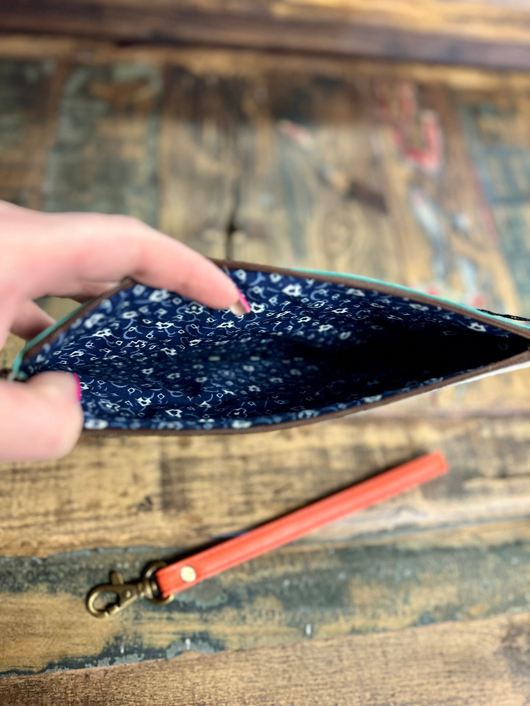 Vance Triple Zip Leather Wristlet- 3 colors | gussieduponline