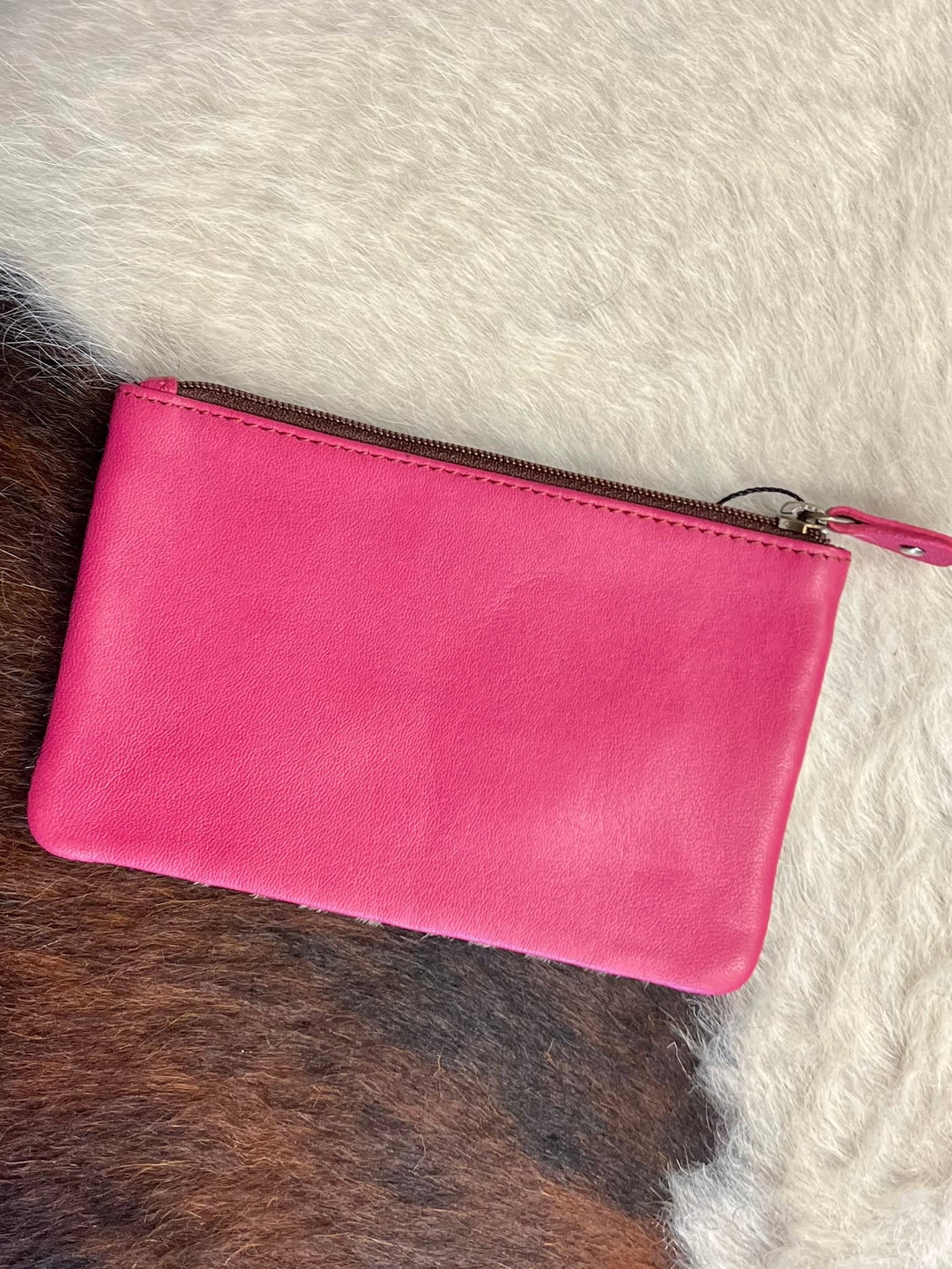 Vance Triple Zip Leather Coin Pouch -3 colors | gussieduponline