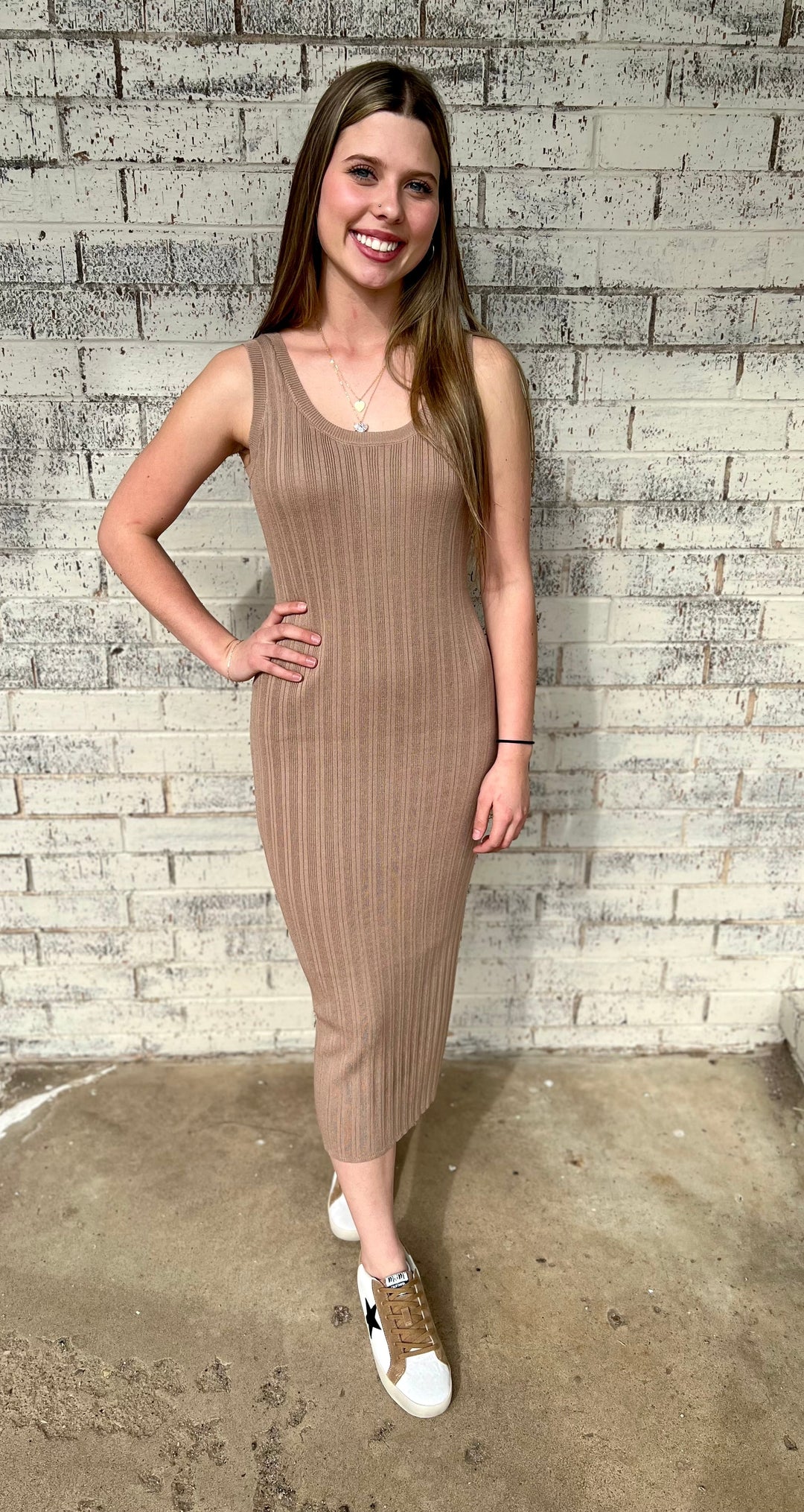 She's A Brick House Dress - 2 Colors | gussieduponline