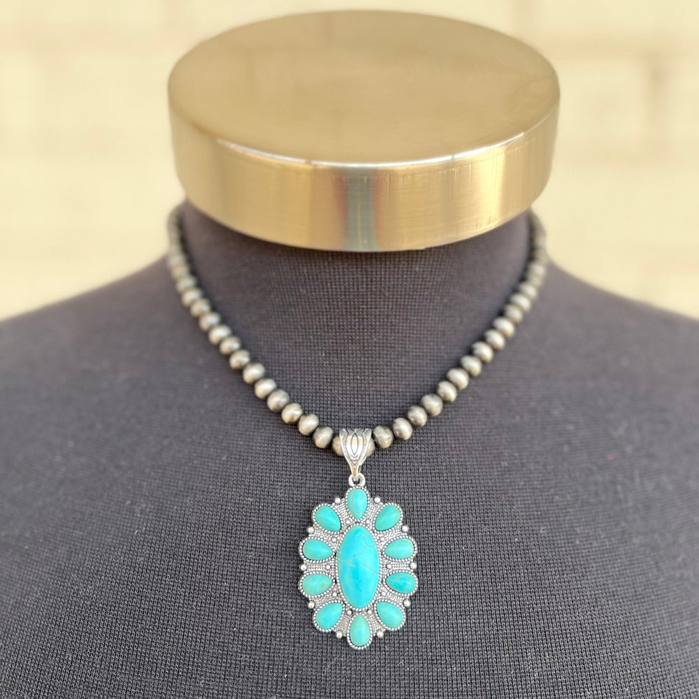 Country Floral Necklace | gussieduponline