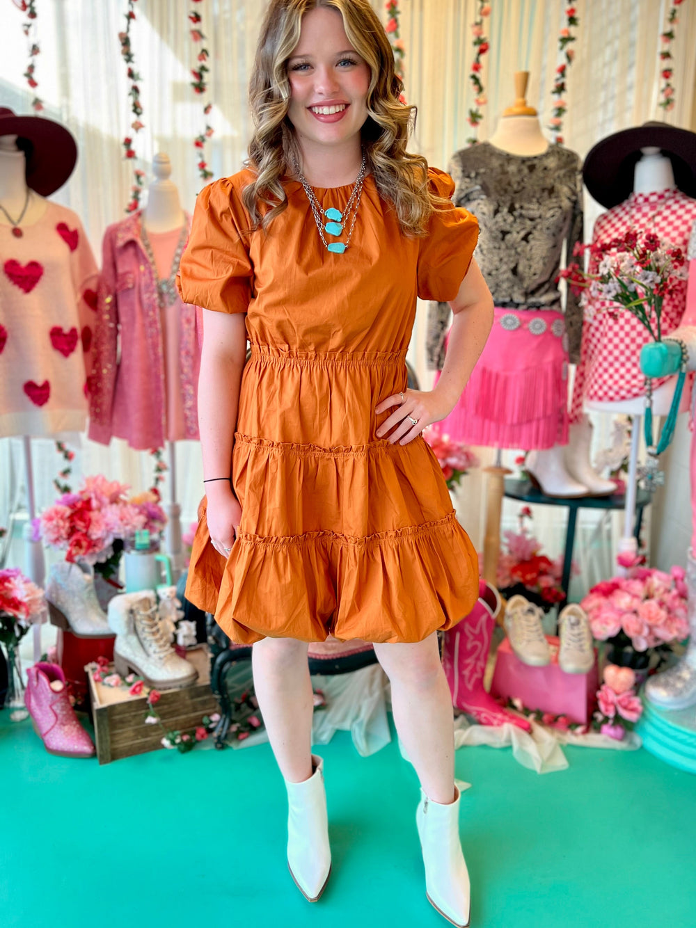 She's Got That Bubbly Personality Dress- 2 Colors | gussieduponline