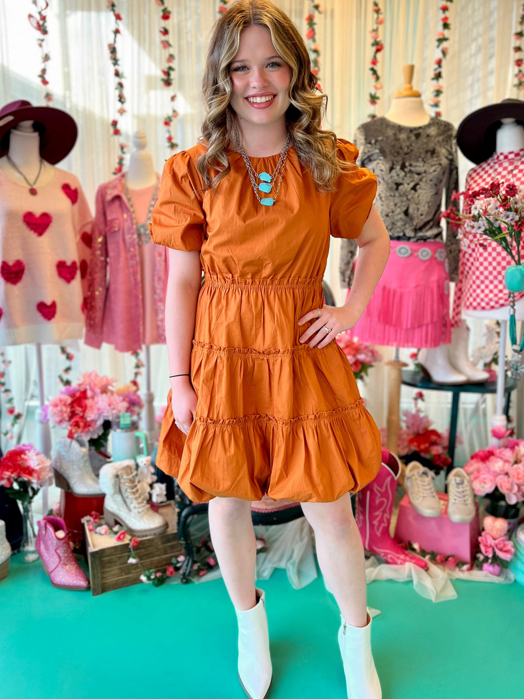 She's Got That Bubbly Personality Dress- 2 Colors | gussieduponline