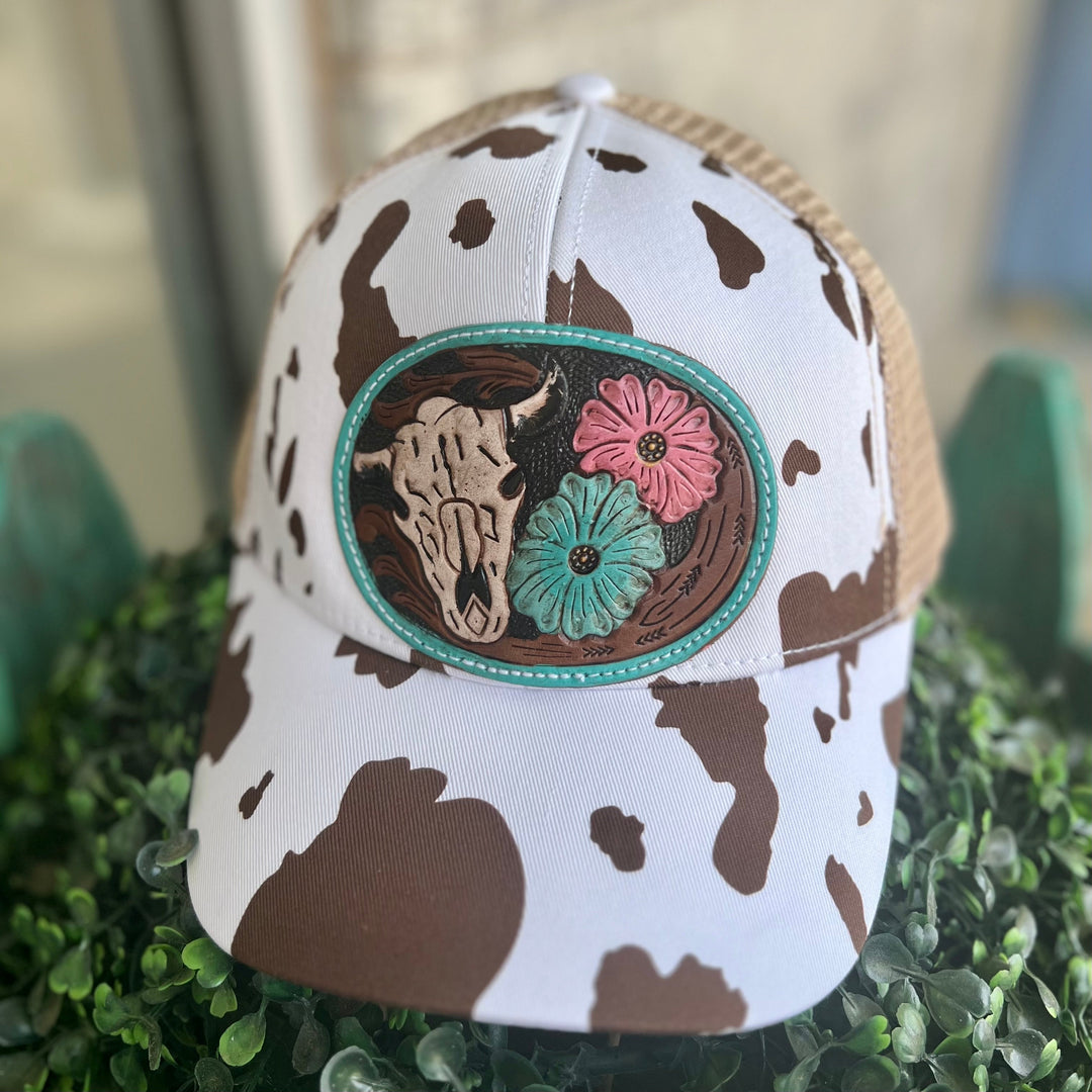 Myra Tooled Leather Ball Caps | gussieduponline