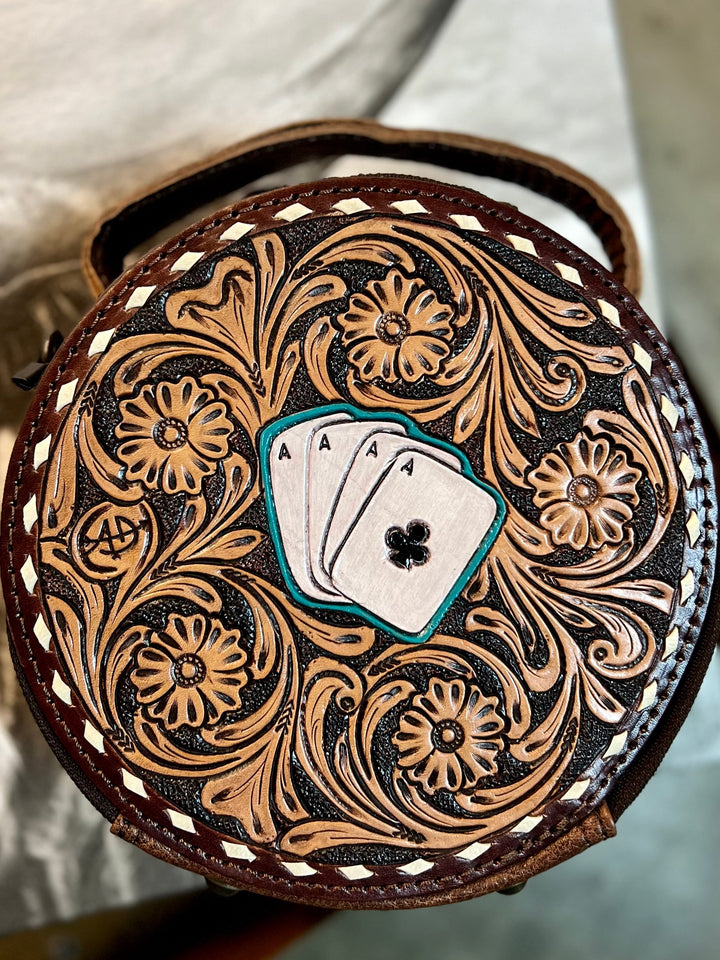 Darling Ace Tooled Leather Bag | gussieduponline