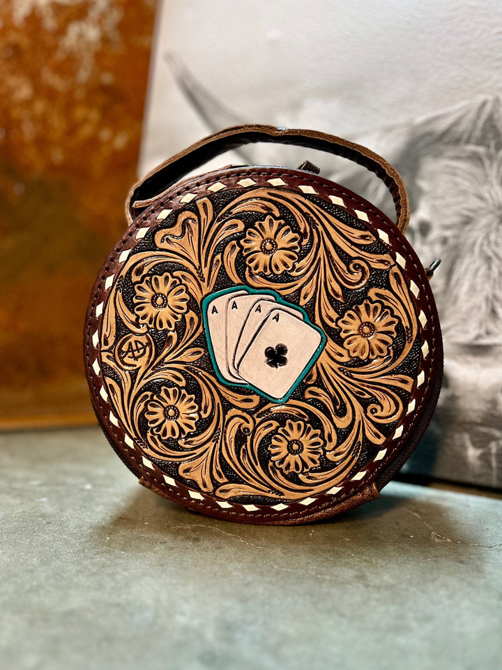 Darling Ace Tooled Leather Bag | gussieduponline