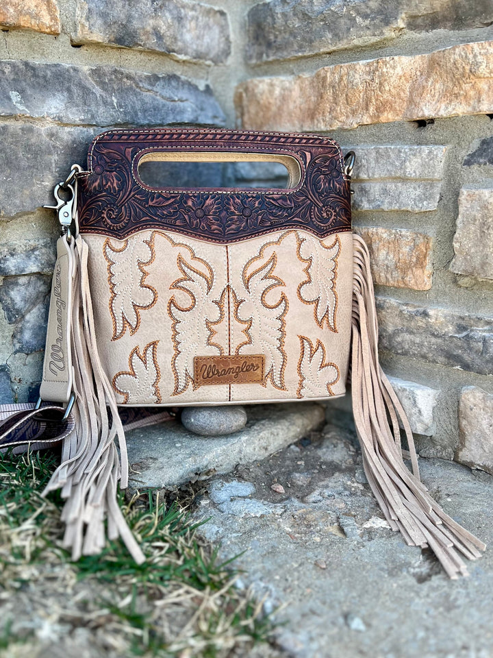 Montana West Embroidered Fringe Boot Bag- 2 Colors | gussieduponline