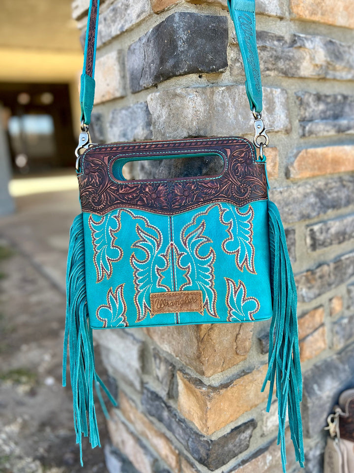 Montana West Embroidered Fringe Boot Bag- 2 Colors | gussieduponline