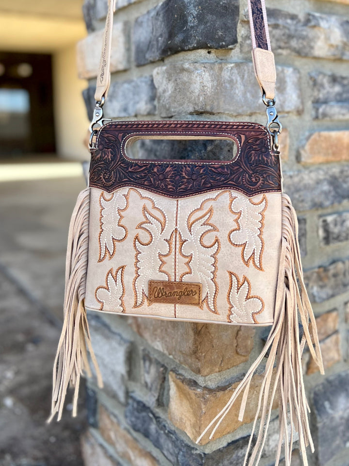 Montana West Embroidered Fringe Boot Bag- 2 Colors | gussieduponline