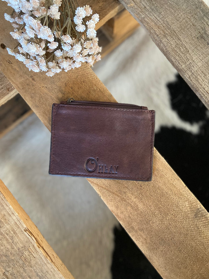 Olay Leopard Hair On Card Holder Coin Purse