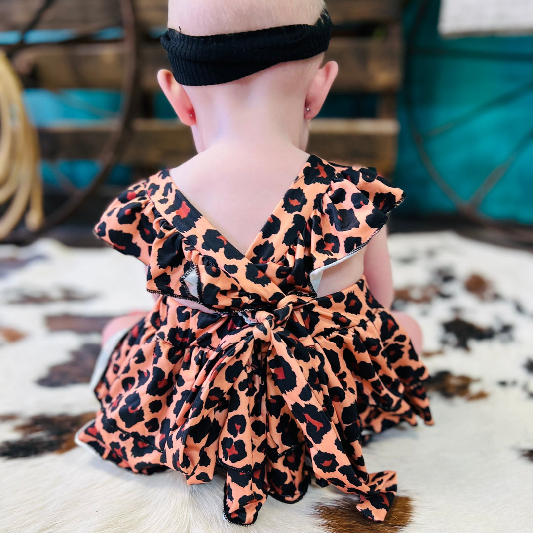 Baby Leopard Onsie Dress | gussieduponline