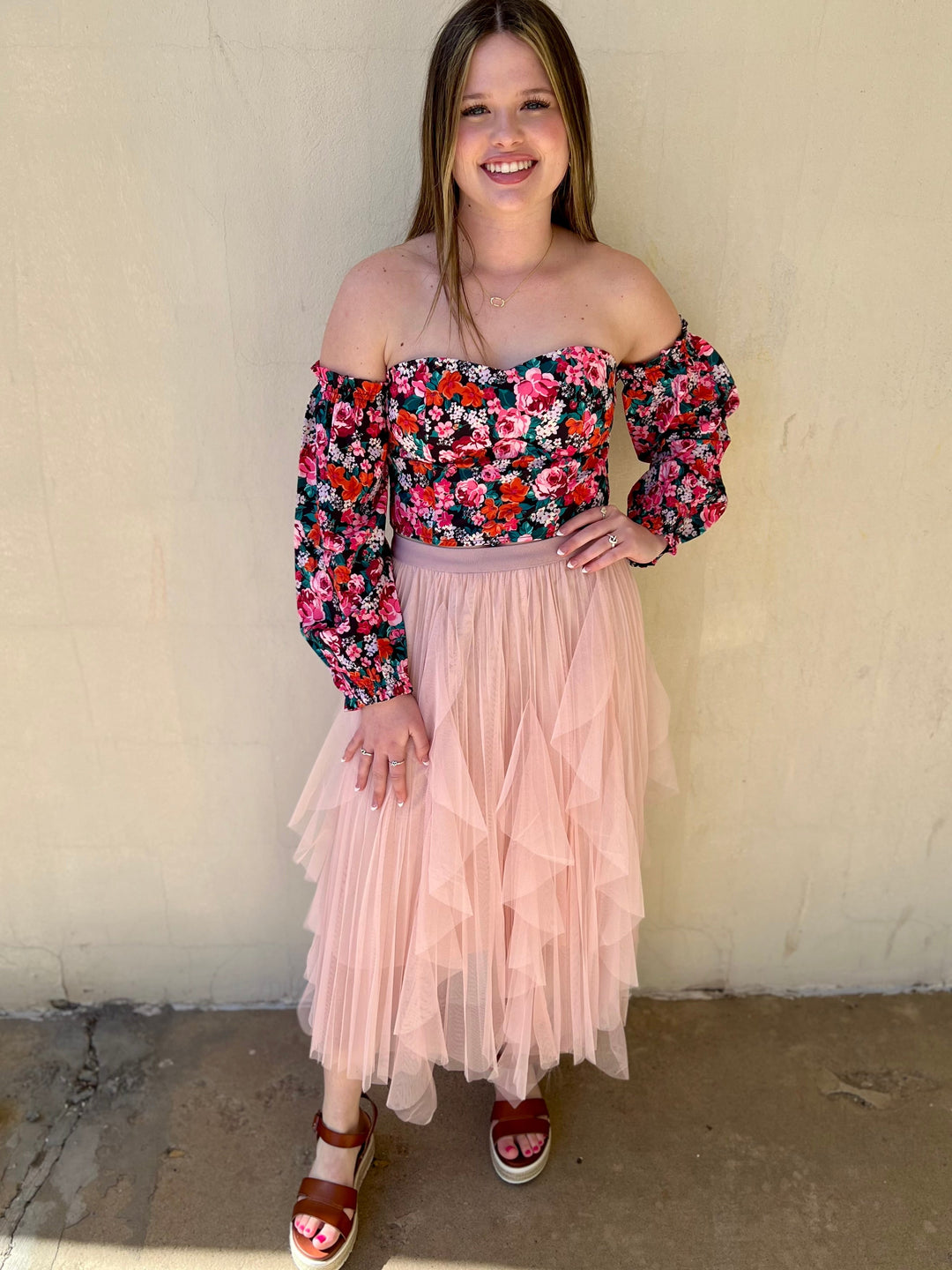 Whisping Blush Skirt | gussieduponline