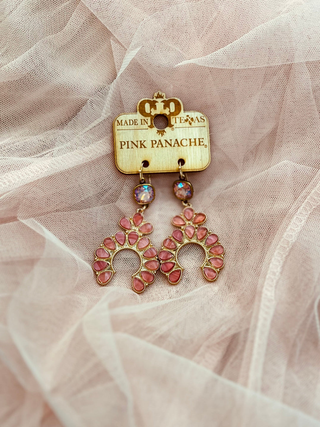 The Pink Standard Panache Blossom Earrings | gussieduponline