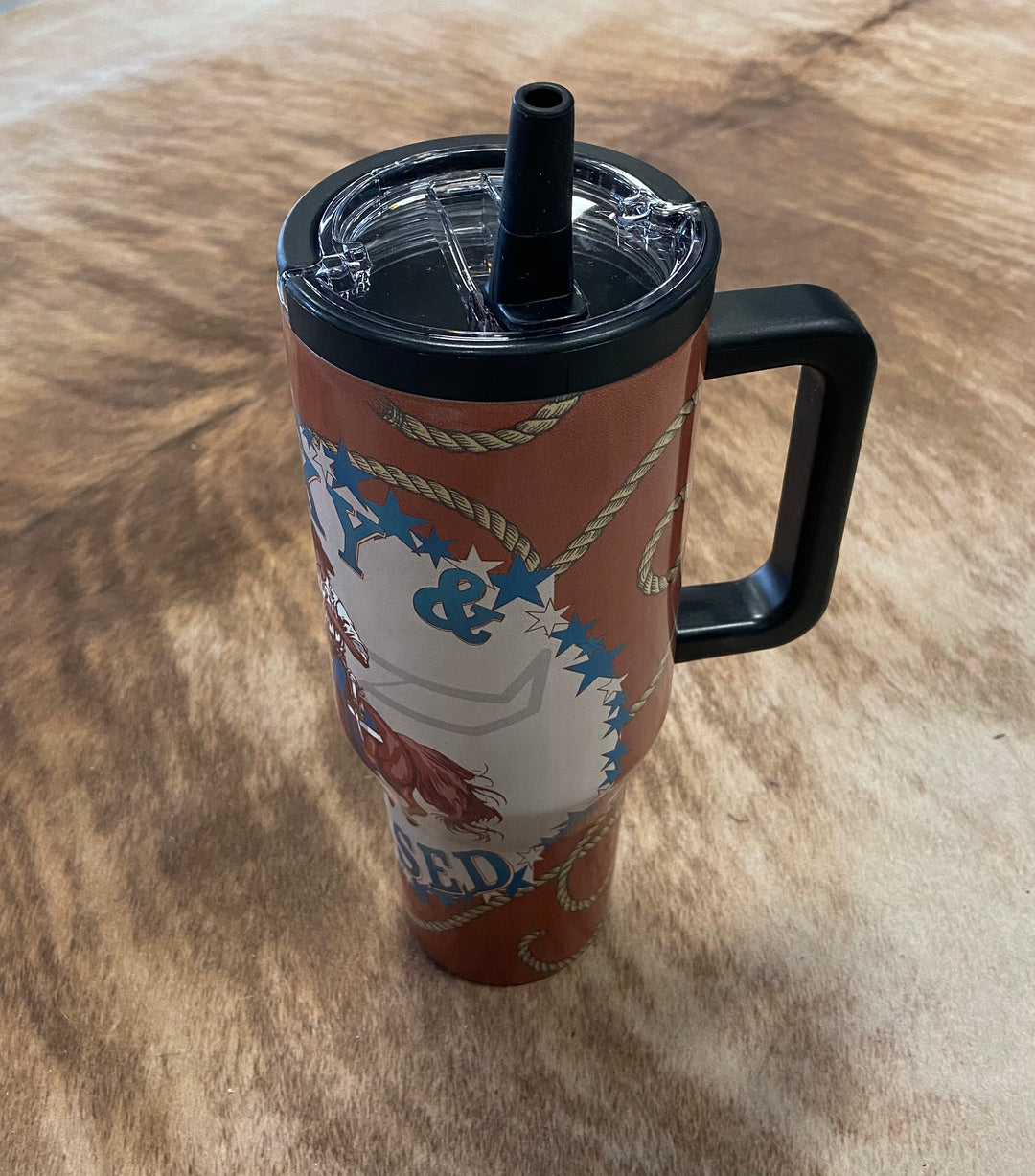 L&B Western Design 40oz Flip Straw Tumbler- 10 Designs