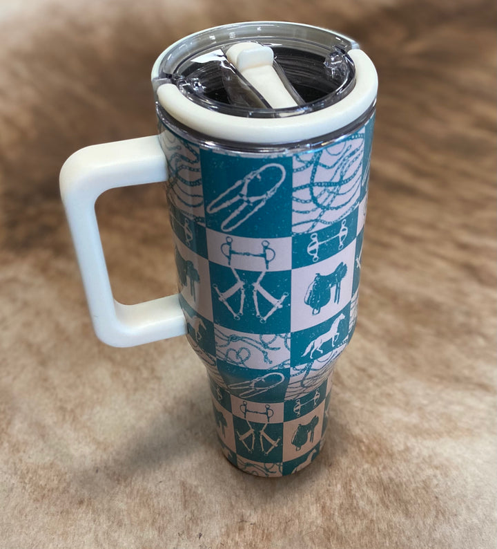 L&B Western Design 40oz Flip Straw Tumbler- 10 Designs