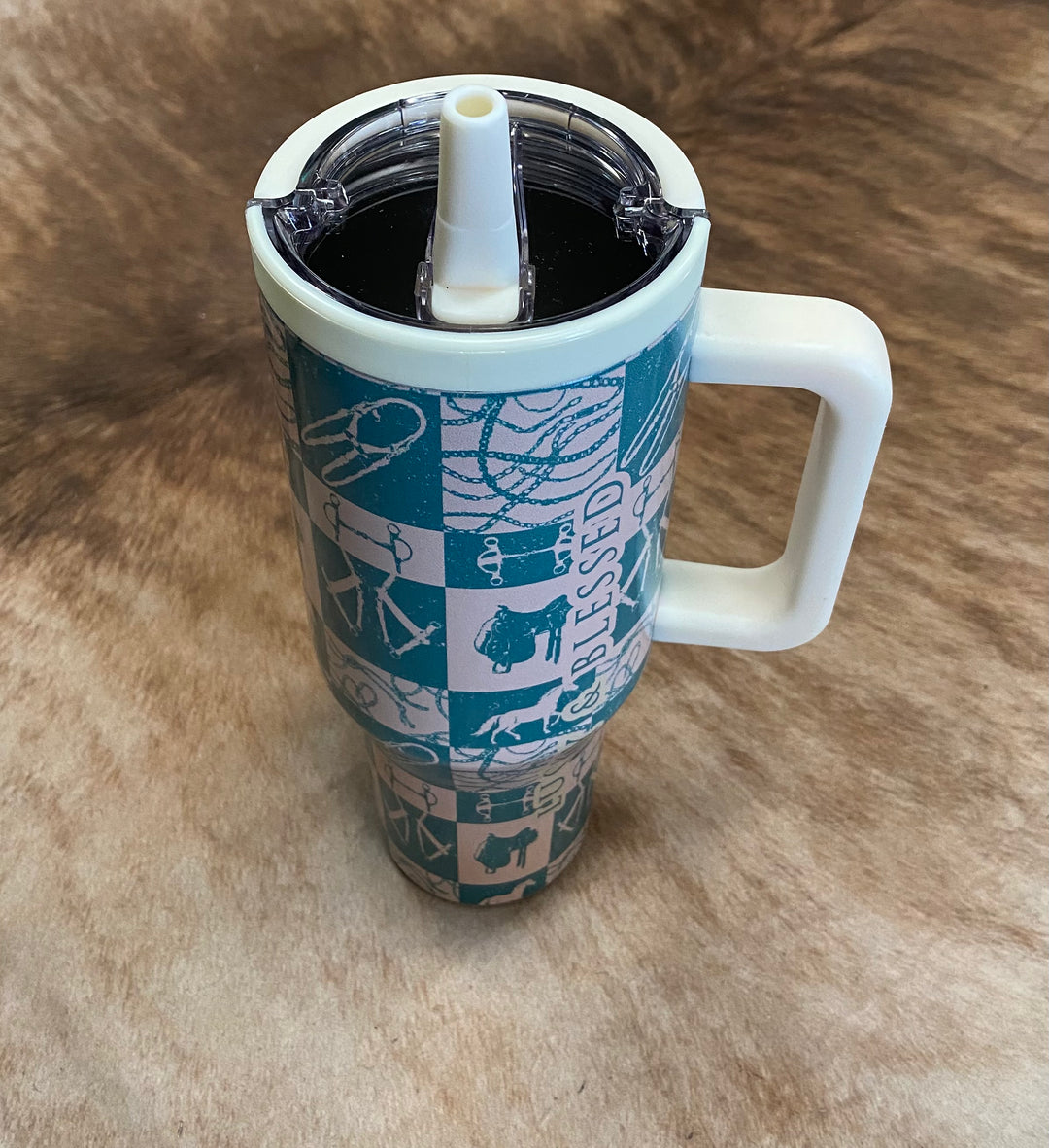 L&B Western Design 40oz Flip Straw Tumbler- 10 Designs