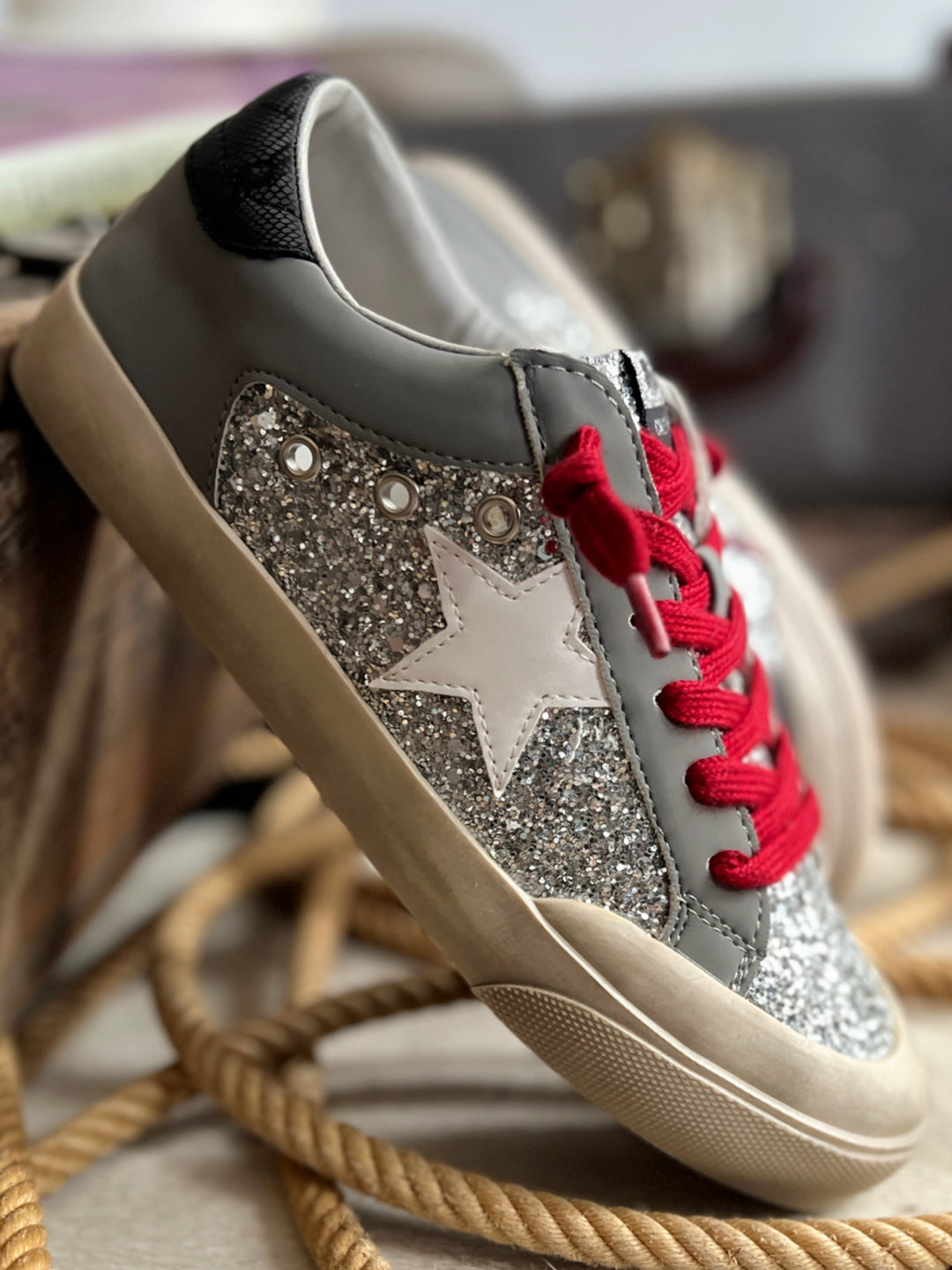 MIIM Burgundy Game Day In Sparkles | gussieduponline