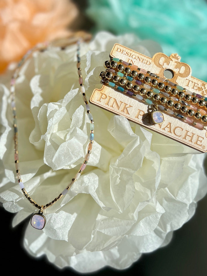 Panache Pastel & Gold Bracelet | gussieduponline