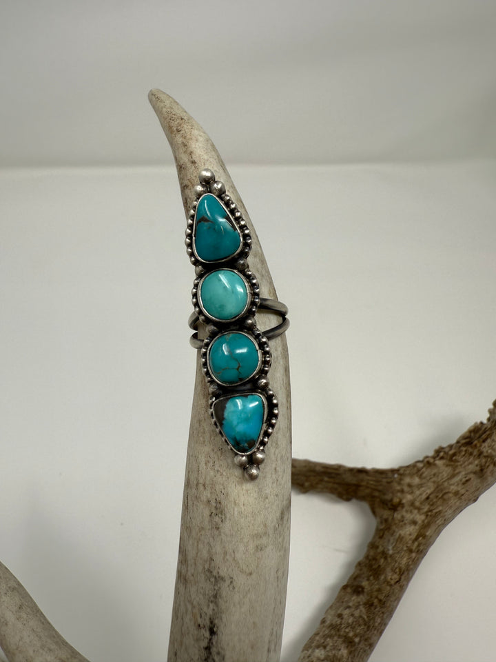 Boho Magic Genuine Kingman Turquoise Ring Sz 7.5