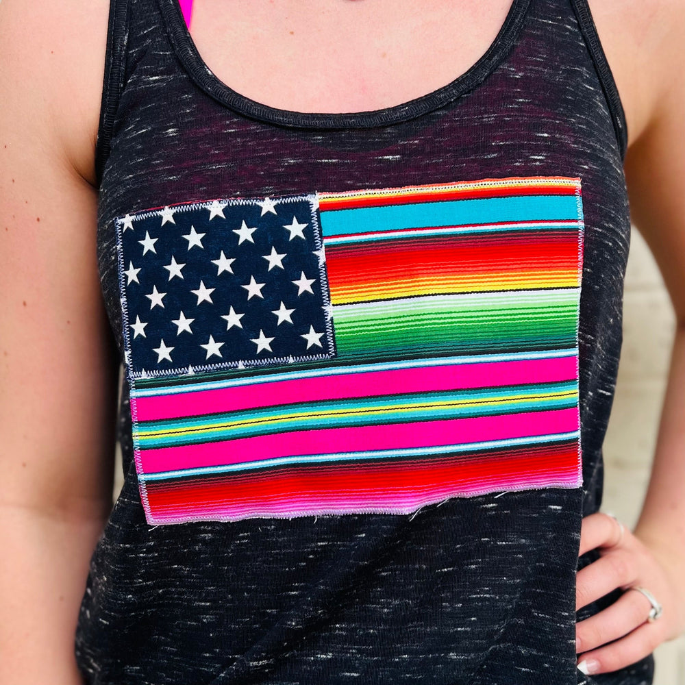 Brightly Patriotic Racer Back Tank* | gussieduponline