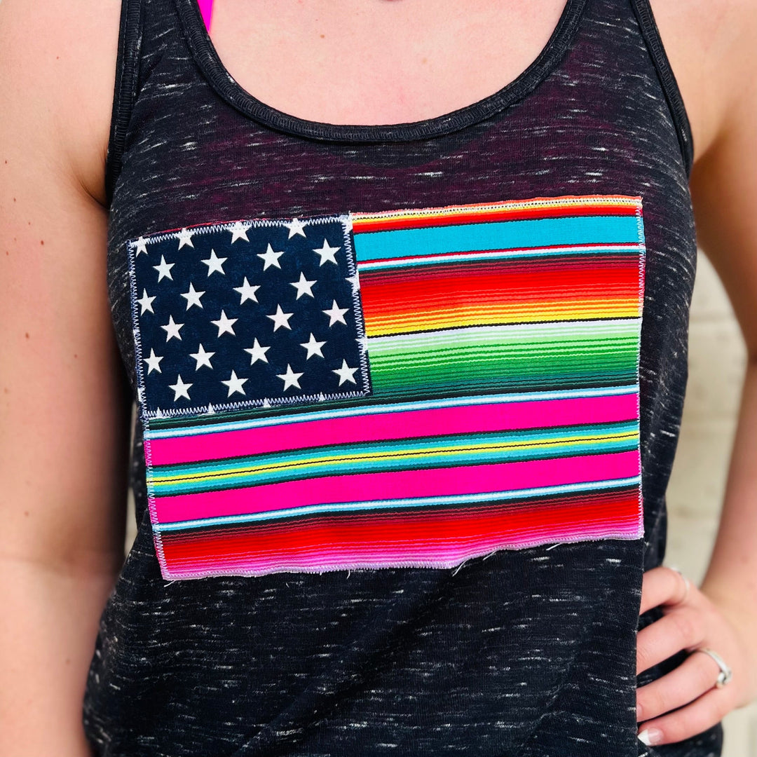 Brightly Patriotic Racer Back Tank* | gussieduponline
