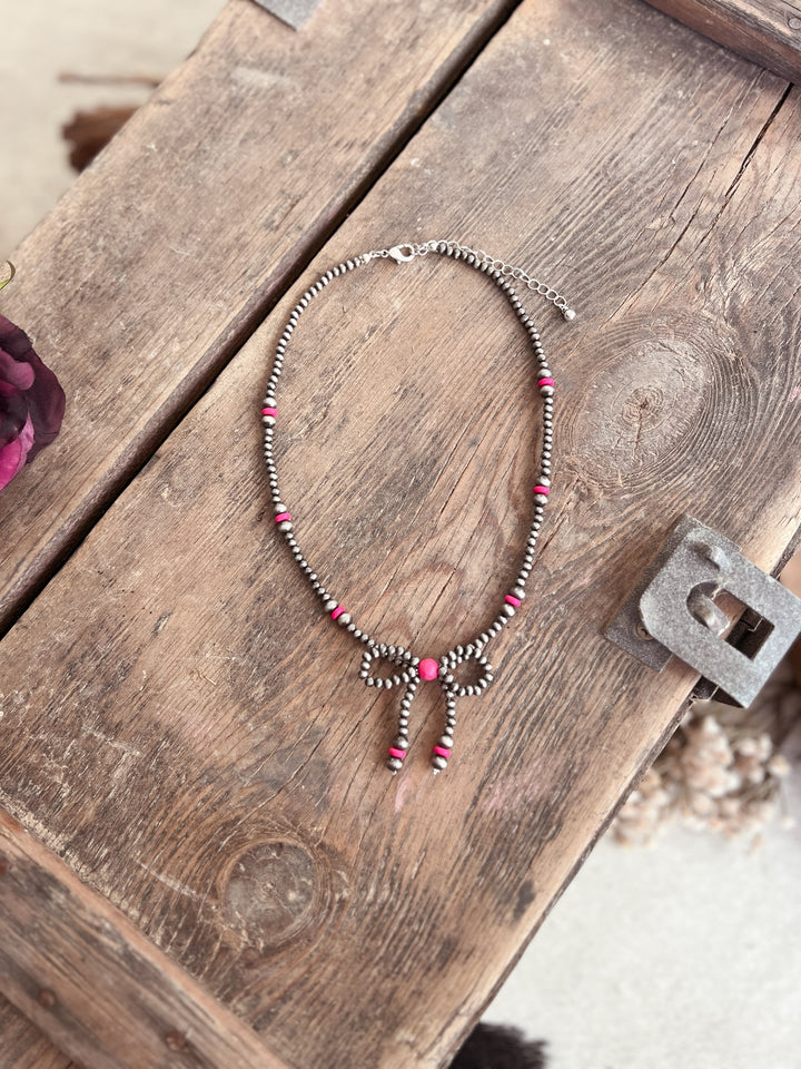 Western Style Navajo Inspired Bow Necklaces - 4 Colors