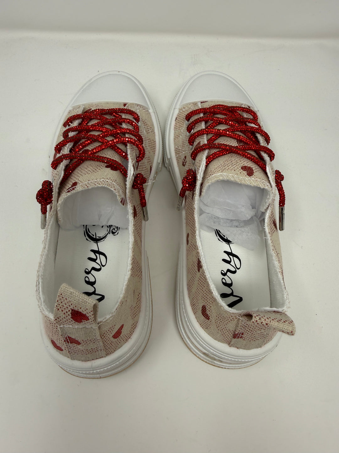 Aman Natural & Red Heart Sneakers*
