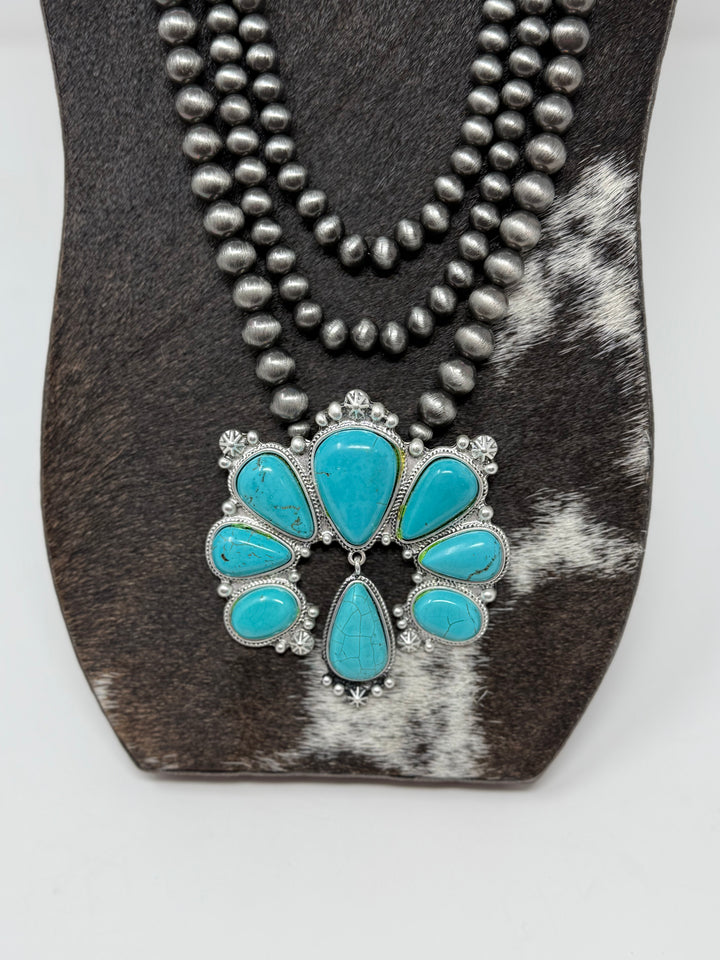 Blooming Squash Navajo Necklace