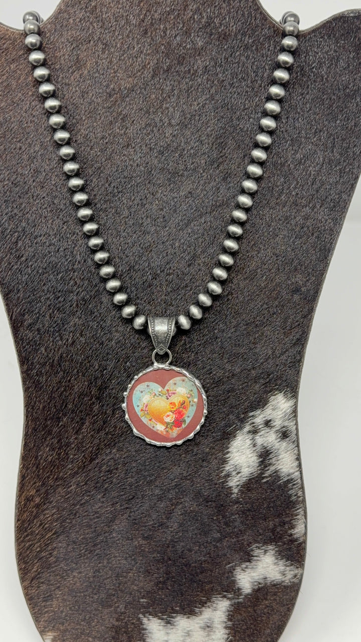 Vintage Bottle Cap Navajo Strand Necklace - 3 Designs