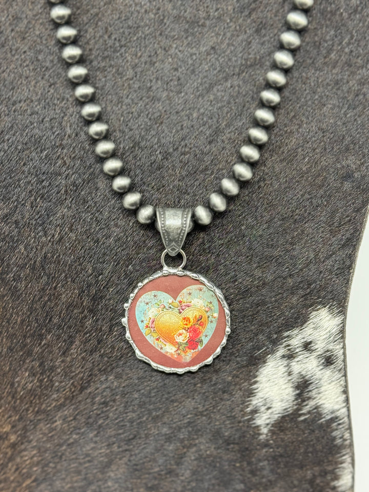 Vintage Bottle Cap Navajo Strand Necklace - 3 Designs