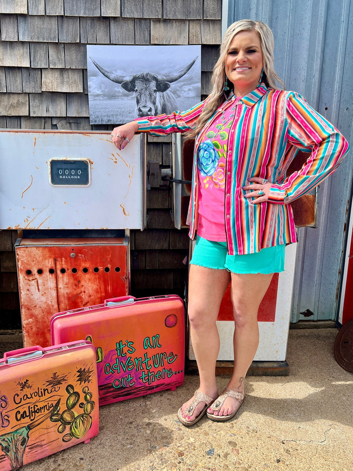 PLUS Feel the Sunset Top* | gussieduponline