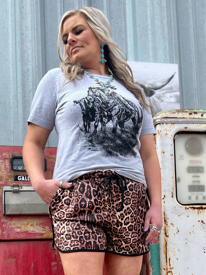 PLUS Down The Fence Gray Tee | gussieduponline