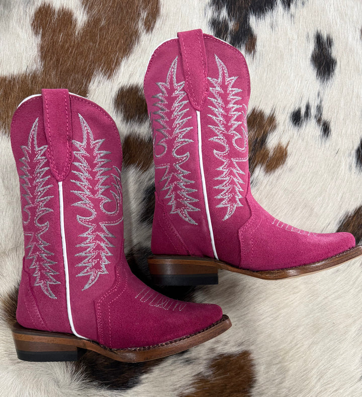 KIDS Tanner Mark Pink Roughy Boots