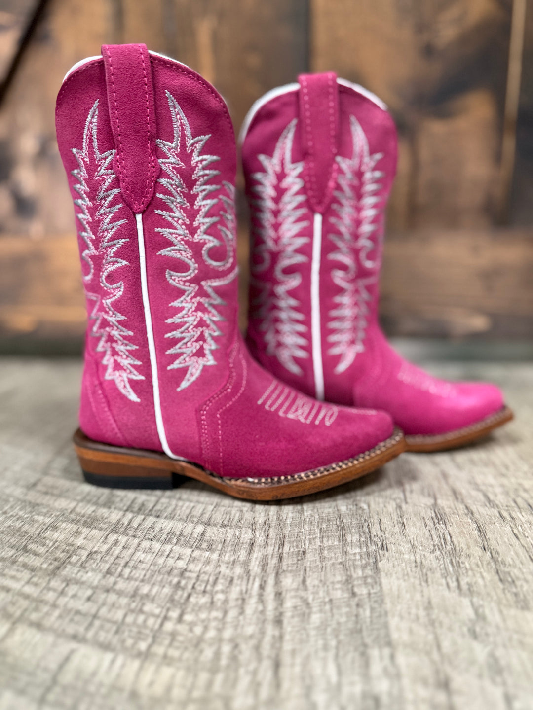 KIDS Tanner Mark Pink Roughy Boots