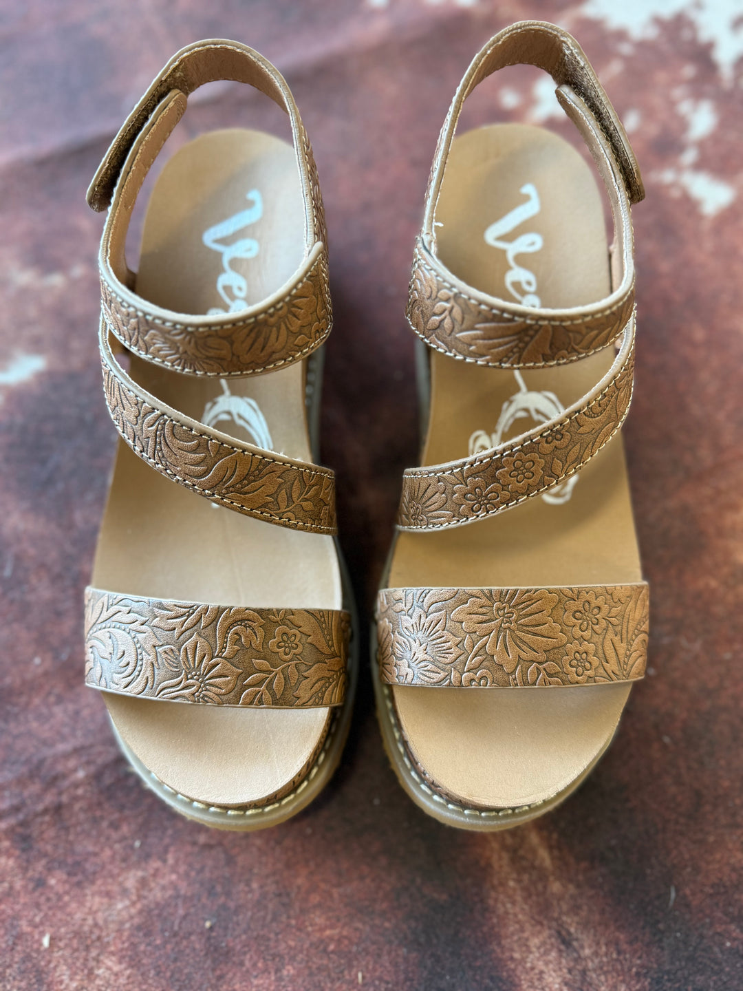 Very G Tan Verde Trail Wedges