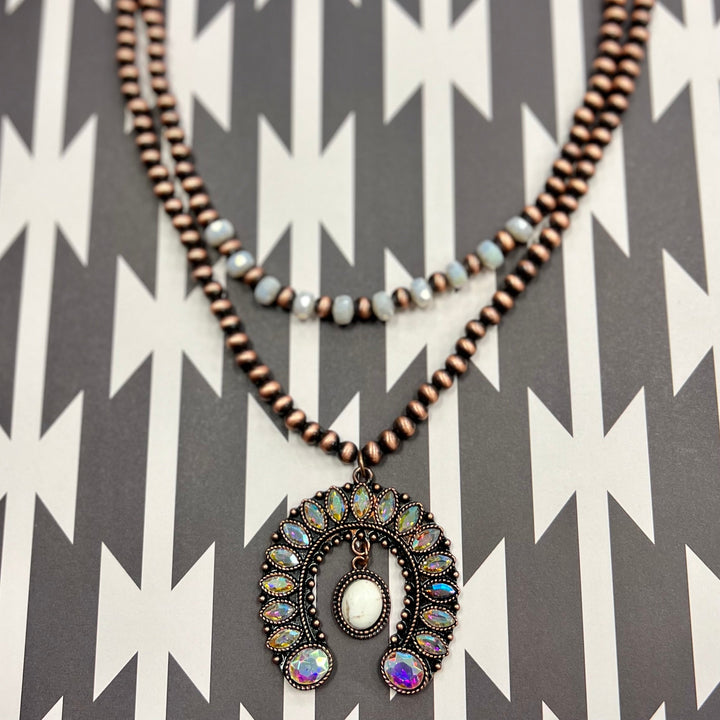 Rhinestone Arena Necklace | gussieduponline