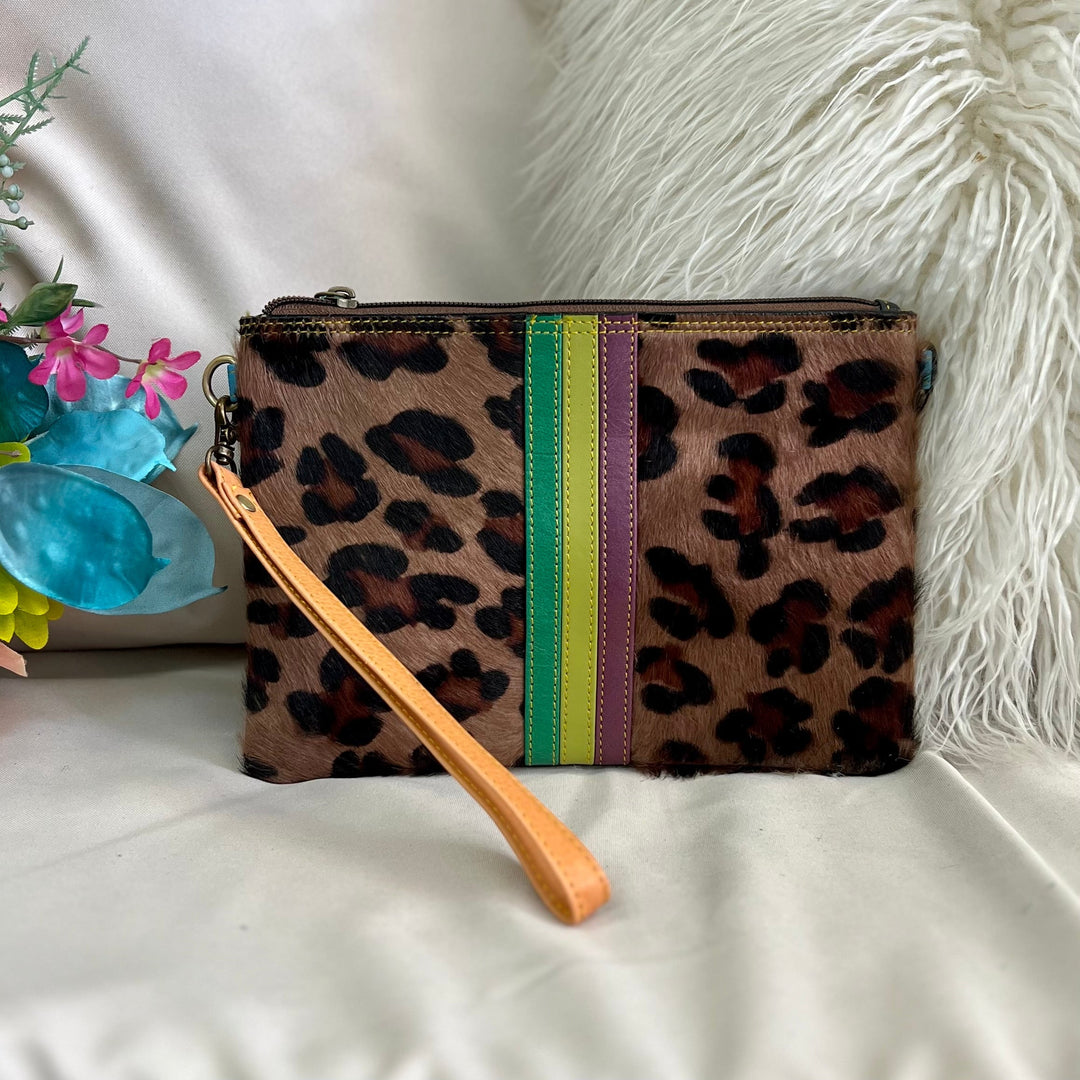 Evie Striped Leather Wristlet and Crossbody- 3 Colors | gussieduponline