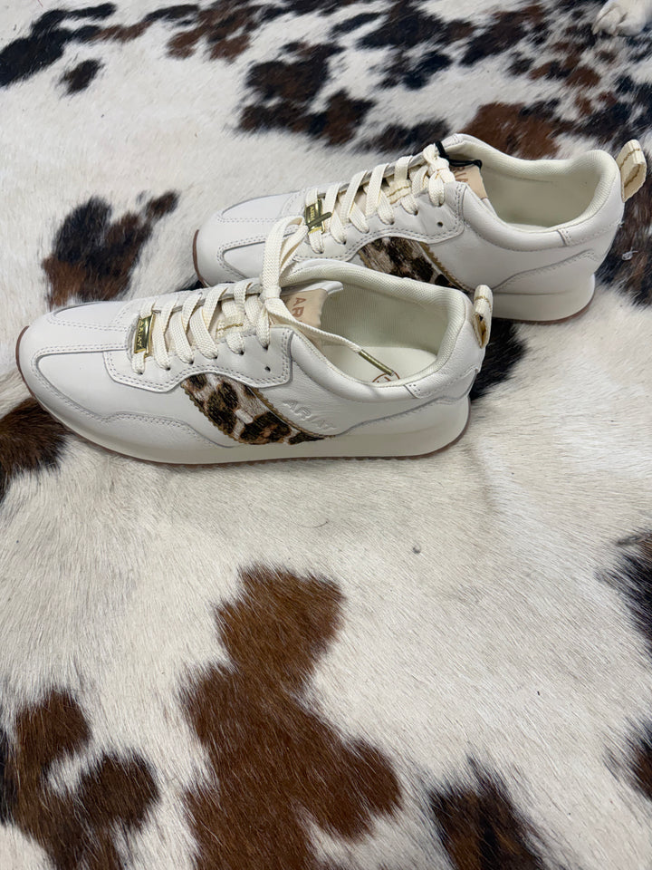 Women's Ariat Ranch Runner Cream & Leopard Sneakers