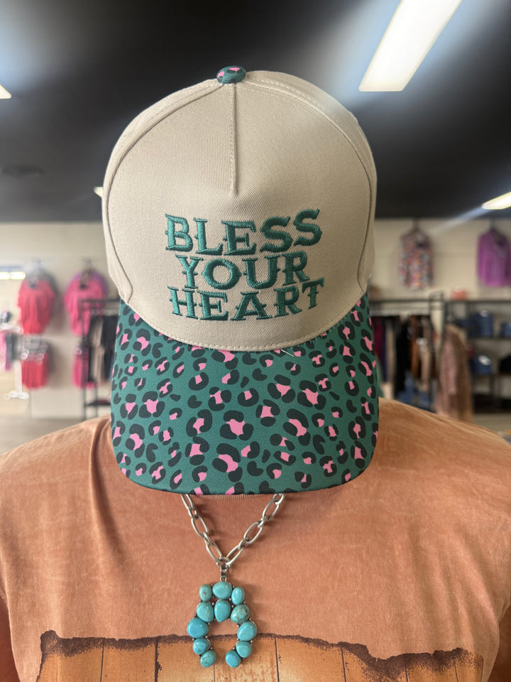 Bless Your Heart Two Tone Canvas Cap - 4 Colors