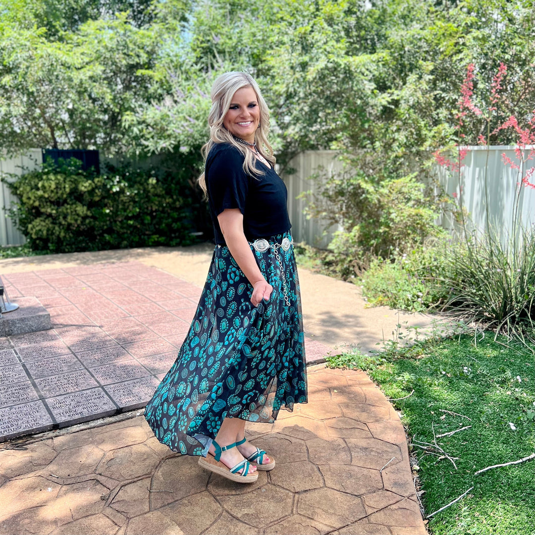 Concho Kreek Maxi Skirt | gussieduponline