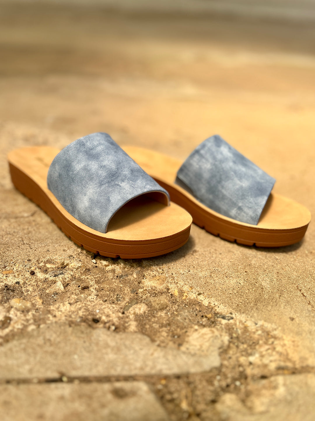 Vera Denim Slides I Gussied Up Online