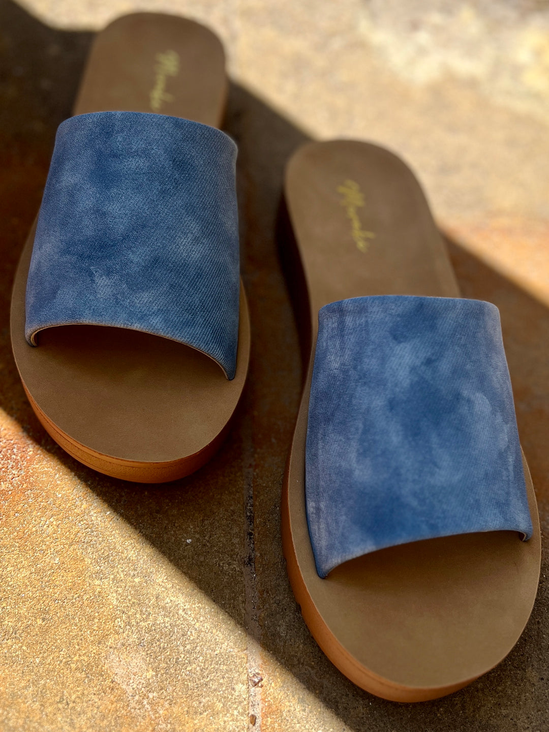 Vera Denim Slides I Gussied Up Online