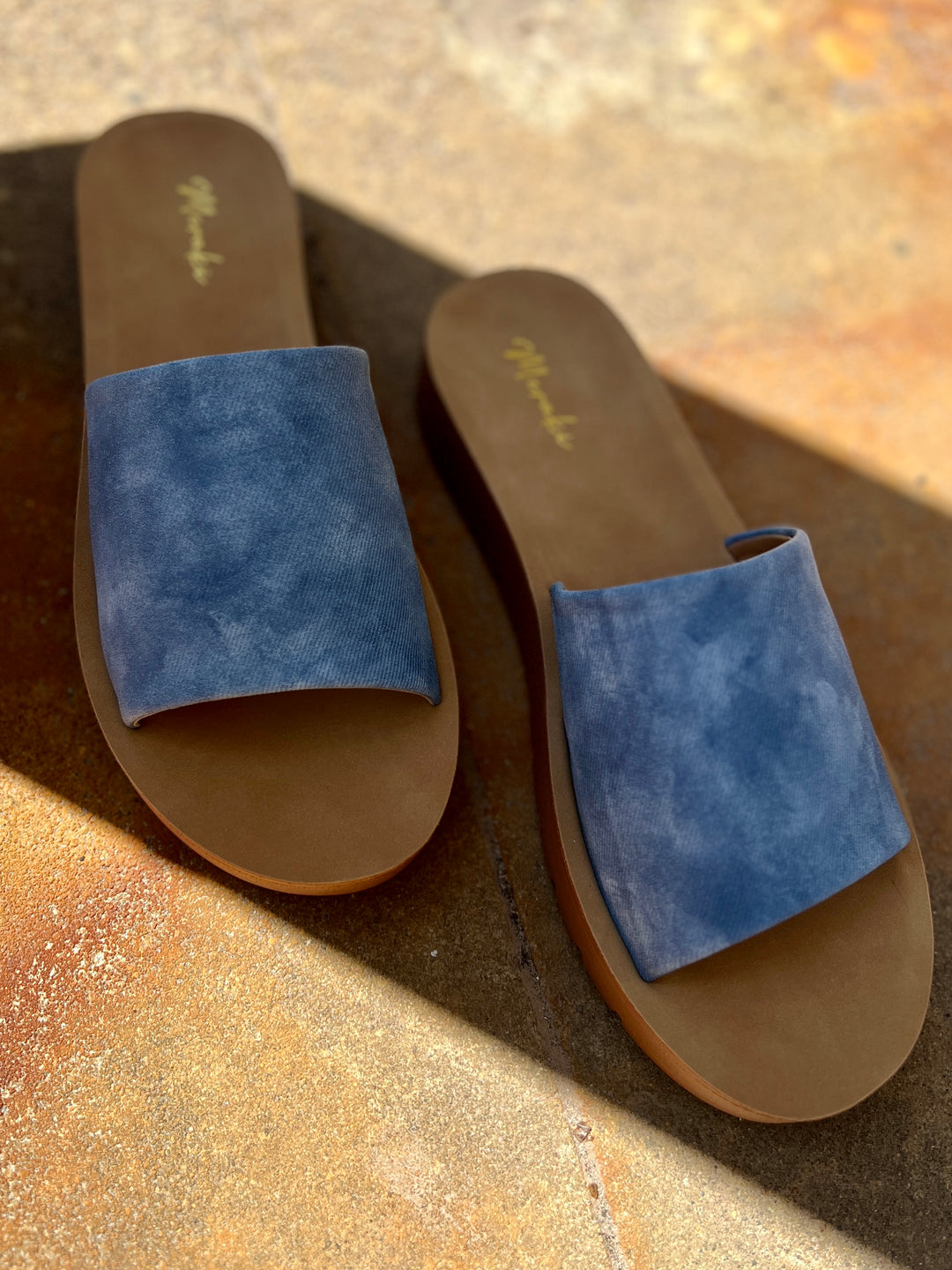 Vera Denim Slides I Gussied Up Online