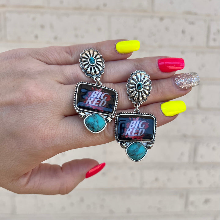 Big Red Earrings | gussieduponline